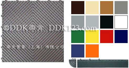 系列貼膜車間塑膠格柵拼接地板，40cm*40cm*18mm汽車美容貼膜服務店塑膠拼接高分子格柵地板