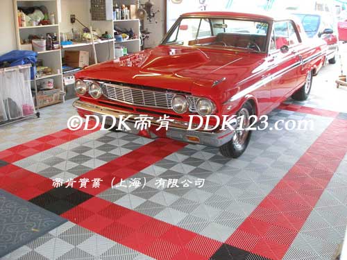 系列貼膜車間塑膠格柵拼接地板，40cm*40cm*18mm汽車美容貼膜服務店塑膠拼接高分子格柵地板