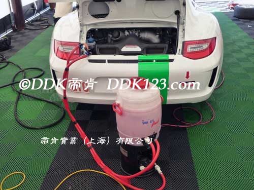 系列貼膜車間塑膠格柵拼接地板，40cm*40cm*18mm汽車美容貼膜服務店塑膠拼接高分子格柵地板